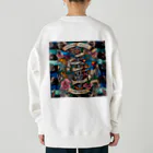 白ティー専門店の白Tシャツ　バーバーショップイメージ Heavyweight Crew Neck Sweatshirt