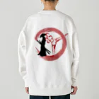 ARMORの侍を纏うキックボクサー Heavyweight Crew Neck Sweatshirt