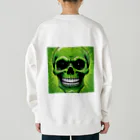 norimitu-の恐怖の緑髑髏グッズ Heavyweight Crew Neck Sweatshirt