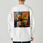 AQUAMETAVERSEの犬のぼくが画家だよ何か？ アメジスト 2046 Heavyweight Crew Neck Sweatshirt