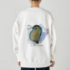 切り絵作家　MiHoのミジンコちゃん Heavyweight Crew Neck Sweatshirt