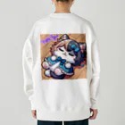 Lycoris Ant～リコリスアント～のりこりすにゃんと「半々にゃんと」 Heavyweight Crew Neck Sweatshirt