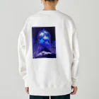 AQUAMETAVERSEのブリザードフラワーをガラスドームの中へ　ラフルール　1859 Heavyweight Crew Neck Sweatshirt