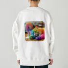 ニャーちゃんショップの眠りネコ Heavyweight Crew Neck Sweatshirt