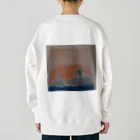 わくわく海の雑貨屋のやさしいクジラの親子 Heavyweight Crew Neck Sweatshirt