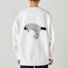 クリスタの尻尾が短い保護猫 たぬちゃん Heavyweight Crew Neck Sweatshirt