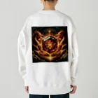 おしゃまんべの龍神が宿るパワーストーン Heavyweight Crew Neck Sweatshirt