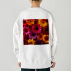 オンラインショップイエローリーフの色鮮やかな花 Heavyweight Crew Neck Sweatshirt