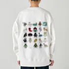 すとろべりーガムFactoryの【バックプリント】 ドットUMA図鑑 Heavyweight Crew Neck Sweatshirt