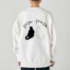 大守屋（凧屋SUZURI店）/凧/黒猫/長崎の猫八 Heavyweight Crew Neck Sweatshirt