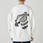 LalaHangeulのアノマロカリス　にほんご(バックプリント) Heavyweight Crew Neck Sweatshirt