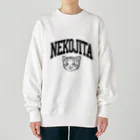 nya-mew（ニャーミュー）の猫舌カミングアウト_グレー Heavyweight Crew Neck Sweatshirt