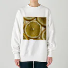 あゆのしおやきのレモンスライス Heavyweight Crew Neck Sweatshirt