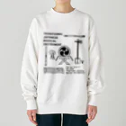 ぺんぎん24の和楽器大集合！(前面-ブラック) Heavyweight Crew Neck Sweatshirt