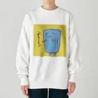 スライムバケツ店のぬりかべスライムー名過家 Heavyweight Crew Neck Sweatshirt