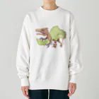 気まぐれインコのフクイベナートル Heavyweight Crew Neck Sweatshirt