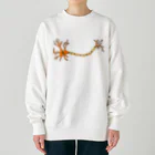 旨味教授といちごもちぷりんの神経細胞 Heavyweight Crew Neck Sweatshirt