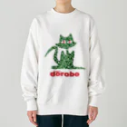 アインシュタインキャットのドロボーネコ Heavyweight Crew Neck Sweatshirt