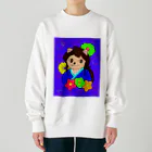 greetenの猫 侍くん 和柄 Heavyweight Crew Neck Sweatshirt