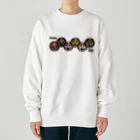 尾九のカラフルな和達磨 Heavyweight Crew Neck Sweatshirt