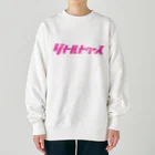 灰＆狼のリトルトゥルース　ピンク Heavyweight Crew Neck Sweatshirt