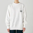 釣りガールちい｡のあじ。 Heavyweight Crew Neck Sweatshirt