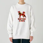 onehappinessのいちご　シベリアン ハスキー Heavyweight Crew Neck Sweatshirt