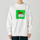 ウタハムちゃんです♪のニュッ‼️ウタハムちゃん(ネーム入り) Heavyweight Crew Neck Sweatshirt