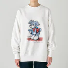 obosa_DENS/SABEAR_shop ＠SUZURIのシュナガール_骨クッション_ウェア Heavyweight Crew Neck Sweatshirt