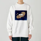 いろはにゃんこ堂のオオサンショウウオとちびにゃんず Heavyweight Crew Neck Sweatshirt