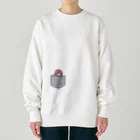 うっかおりんのすん顔女子(おかっぱ) Heavyweight Crew Neck Sweatshirt