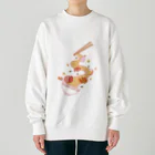 きこってぃー with SUZURIのらーみょんりばぁー Heavyweight Crew Neck Sweatshirt