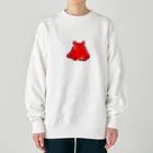 LalaHangeulのメンダコさんドットバージョン Heavyweight Crew Neck Sweatshirt