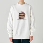 kiki25の子グマとチョコレートケーキ Heavyweight Crew Neck Sweatshirt