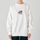 フルツの10/1 誕生花 「モミジアオイ」 Heavyweight Crew Neck Sweatshirt