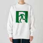 Hungry Freaksの【ホラーな公共サイン】恐怖の非情口 Heavyweight Crew Neck Sweatshirt