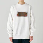 カエルが好きな人のお店の寒い朝のエネルギー Heavyweight Crew Neck Sweatshirt