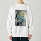 elephant-factoryの廃校の地球儀 Heavyweight Crew Neck Sweatshirt