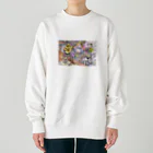 春のたけのこのメカメカ女の子 Heavyweight Crew Neck Sweatshirt