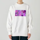 うにぽっぷこーんの紫芋 Heavyweight Crew Neck Sweatshirt