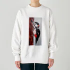 わたぬき٩( ᐛ )وのきつつき Heavyweight Crew Neck Sweatshirt