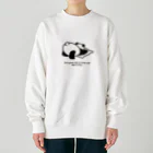 pojipoの家でまったりパンダ Heavyweight Crew Neck Sweatshirt