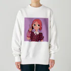 あきたえりの『ピース』(ピンクver.) Heavyweight Crew Neck Sweatshirt