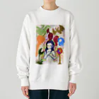 避役の激怒 Heavyweight Crew Neck Sweatshirt