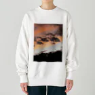 softihhardの京都　鴨川の夕暮れ Heavyweight Crew Neck Sweatshirt