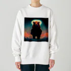 temple t-shirtshopのクマの神様 Heavyweight Crew Neck Sweatshirt