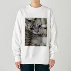 ねこの森でお散歩のフッワフワのシャムミックス Heavyweight Crew Neck Sweatshirt