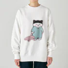 ふわにゃんshopのおねむ スウェット(白) Heavyweight Crew Neck Sweatshirt