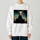 temple t-shirtshopのヤギの神様 Heavyweight Crew Neck Sweatshirt