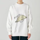 月見うどんの焼かれる前のギョウザ Heavyweight Crew Neck Sweatshirt